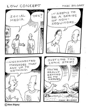 social media comic strip