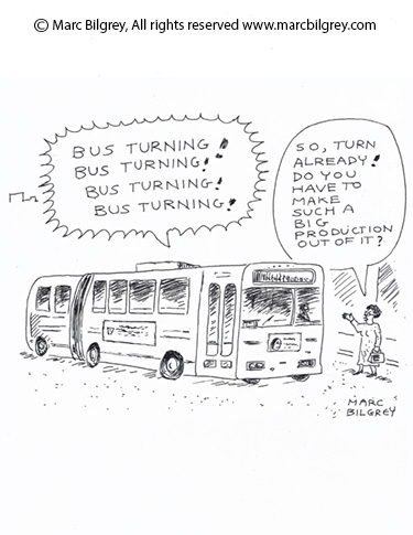 bus turning