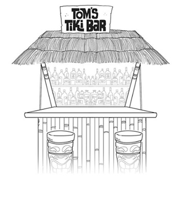toms tiki bar by jason and marc